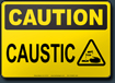 Caution Caustic Sign