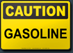 Caution Gasoline Sign